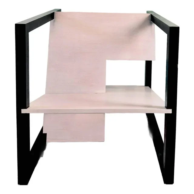 Oversized Architectural Club Chair