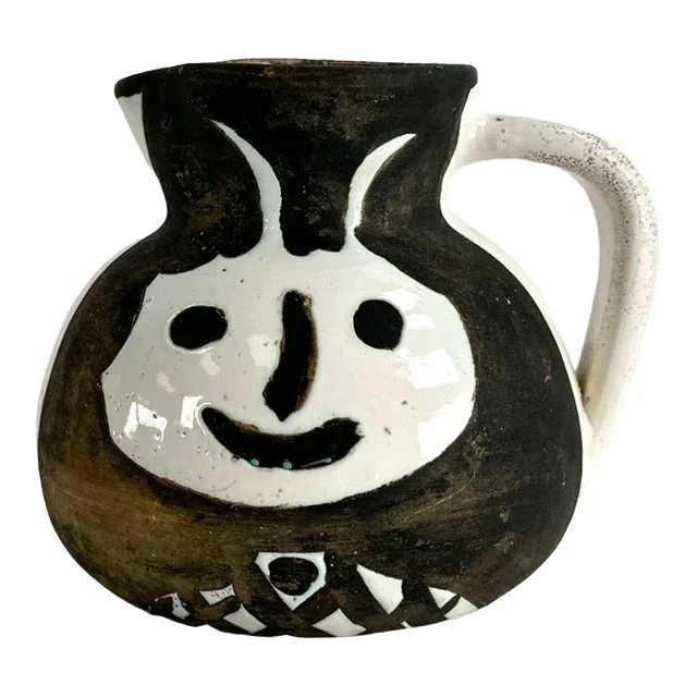 Pablo Picasso Glazed Earthenware Têtes Pitcher