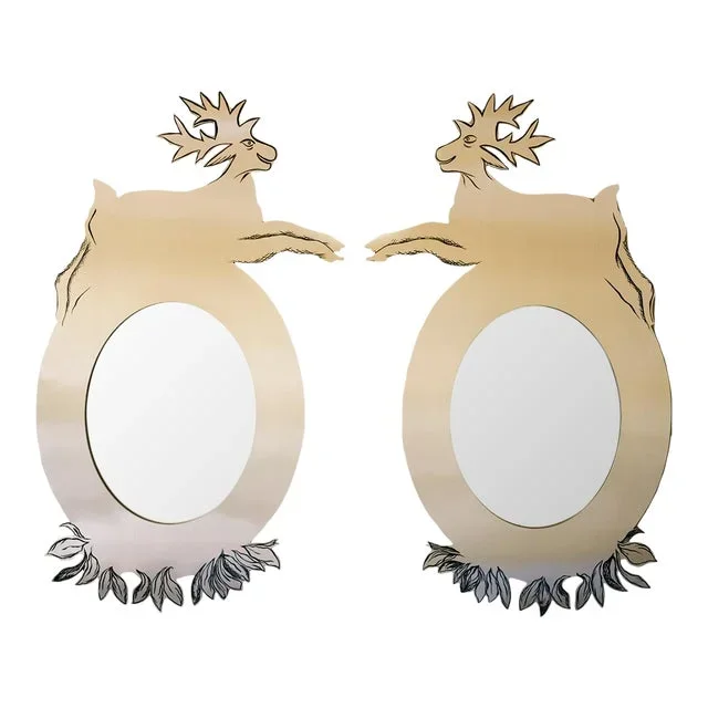 Pair of “Dear Celia” Mirrors