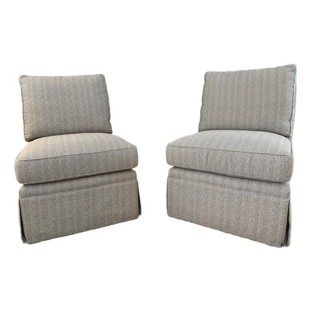 Pair of TCS Designs Sophie Slipper Chairs