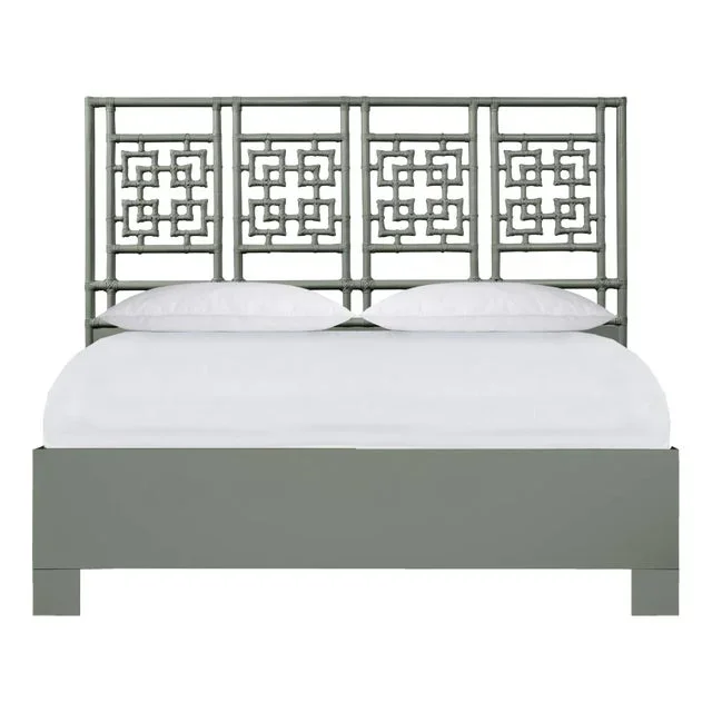 Palm Springs Platform Bed King, Evergreen