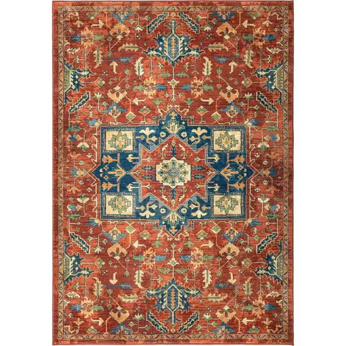 Palmetto Living Alexandria Serapi Red Machine Woven Area Rugs
