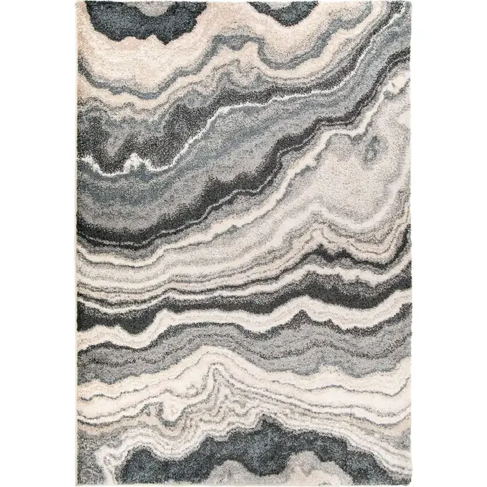 Palmetto Living Mystical Cascade Taupe Inkwell Machine Woven Area Rugs