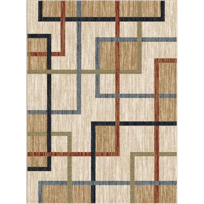 Palmetto Living Next Generation Kaito Multi Beige Machine Woven Area Rugs