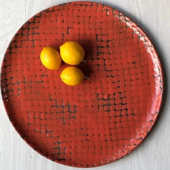 Paprika Large Round Serving Platter