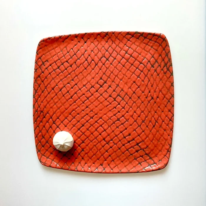 Paprika Large Square Serving Tray