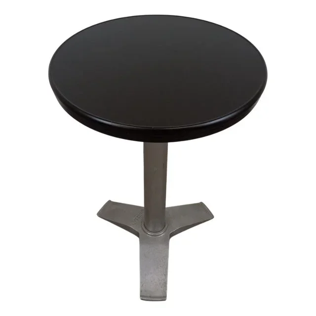 Parisian Bistro Pedestal Table, 1950s