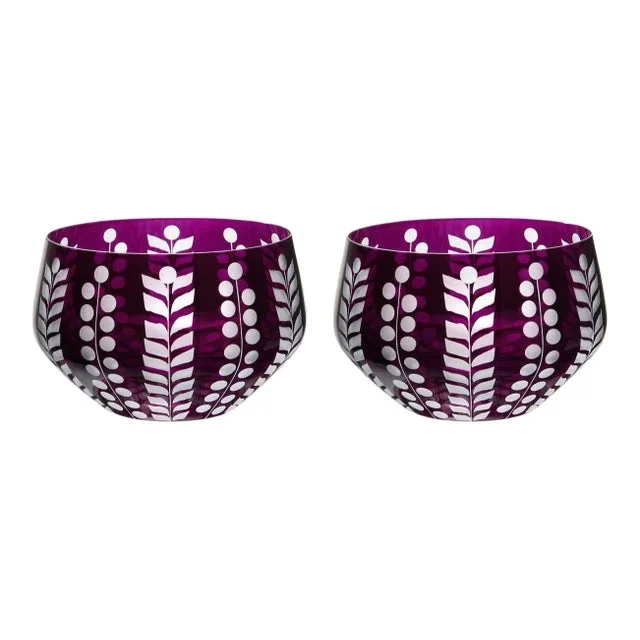 Pariz Votive Candleholder Purple – a Pair