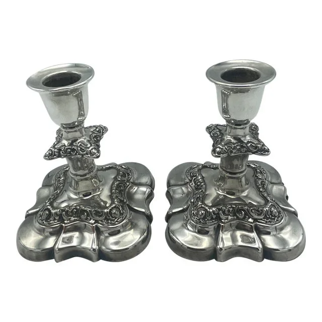 Park Is Silver Candlesticks