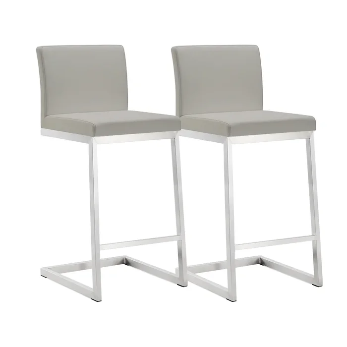 Parma Performance Vegan Leather Counter Stool – Set of 2