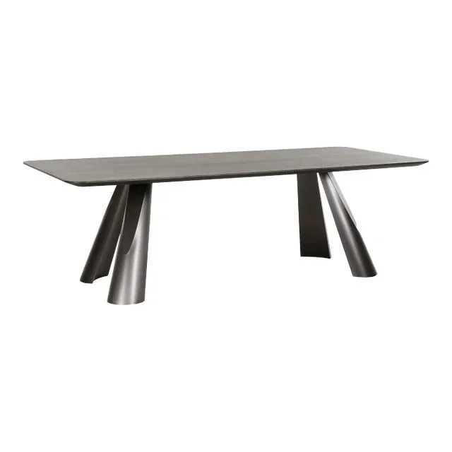 Pasargad Home Novara Dark Brown Rectangle Dining Table
