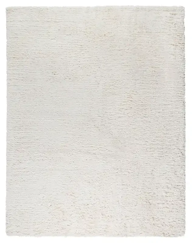 Pasargad Home PPSR-13121 Paris Shag Hand-woven Ivory Area Rug