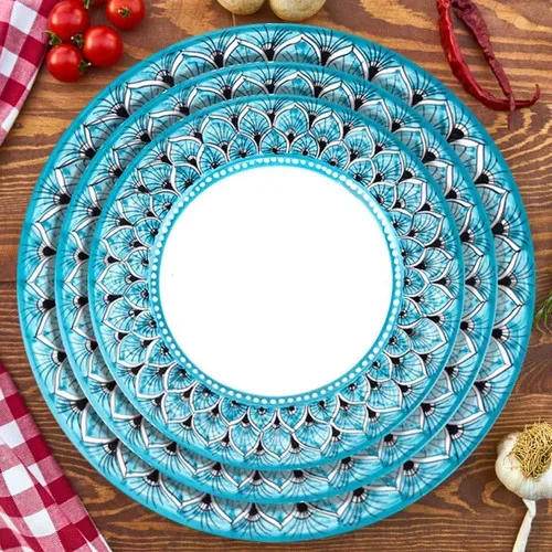 Peacock Light Blue Table set