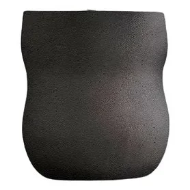Pebble Medium Black Planter by Indigenus