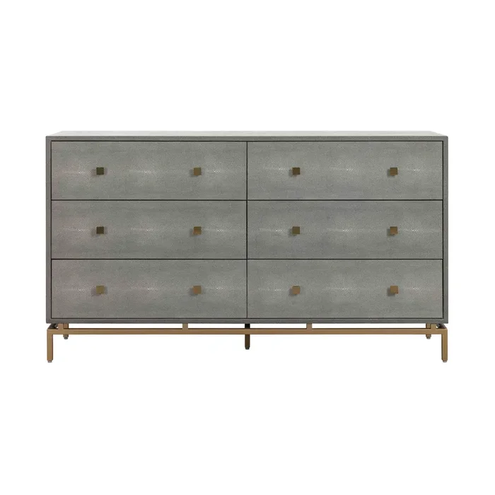 Pesce Shagreen 6 Drawer Dresser