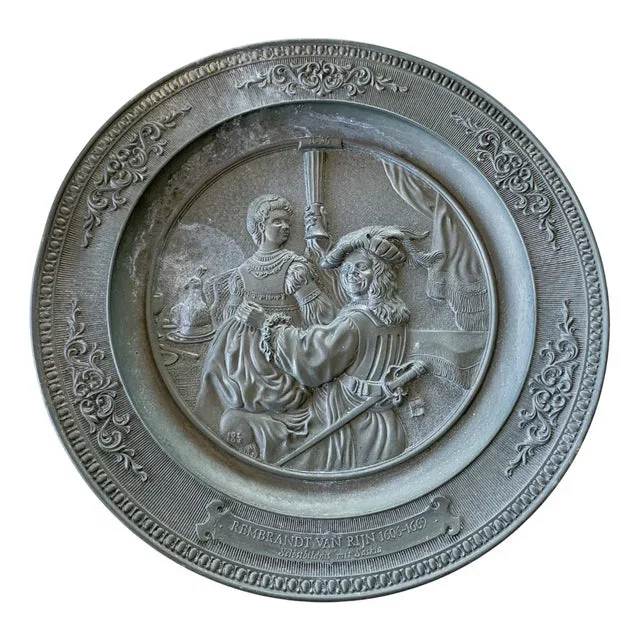 Pewter Wall Plate, 1634