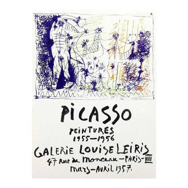 Picasso Lithograph 84 Peintures Art in Posters