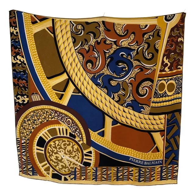 Pierre Balmain Foulard En Soie 1980