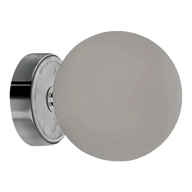 Polished Chrome With Opal Glass Bathroom Wall Light