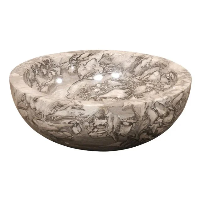 Polished Onyx Wash Basin, Round-Shaped