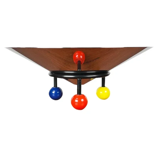 Postmodern Chrome Tripod Metal Bowl, 1980s