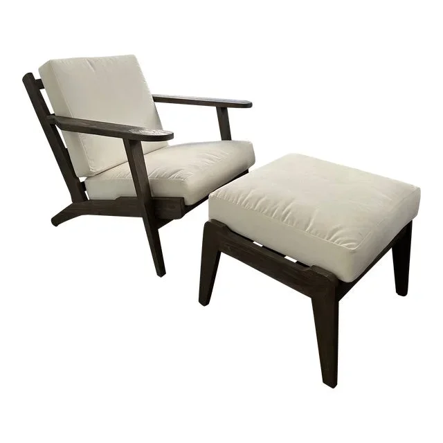 Potterybarn Outdoor Lounge and Ottoman Raylan Collection