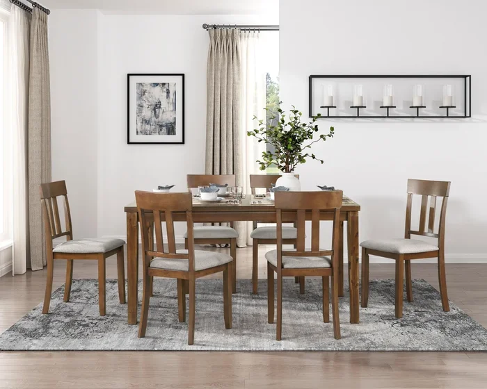 Prineville Cherry 7-Piece Pack Dining Set