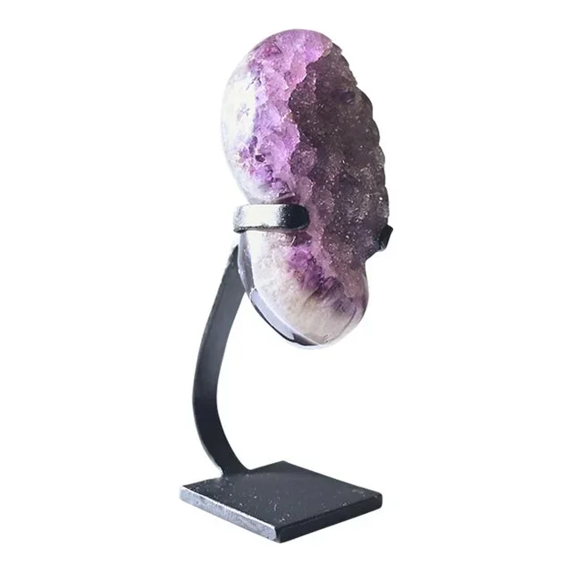 Purple Amethyst Geode on Custom Stand