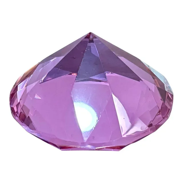 Purple Glass Gemstone Paper Weight