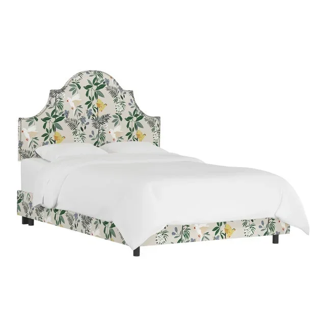 Queen Bed, Belize Chinoiserie Cream