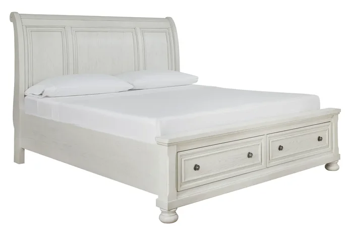 Queen Sleigh Bed With Storage