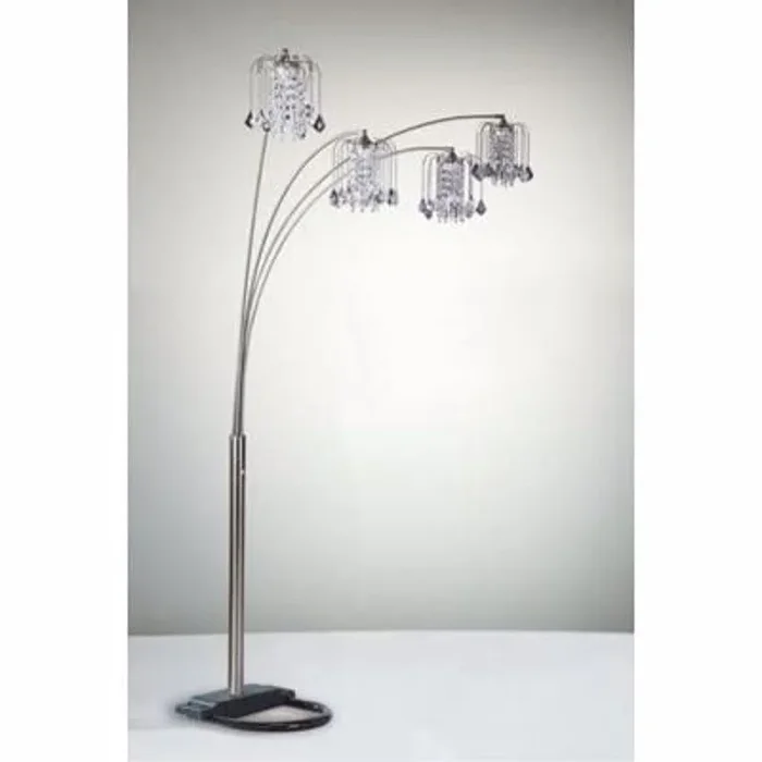 Rain Drop Arc Pewter 84″ Floor Lamp
