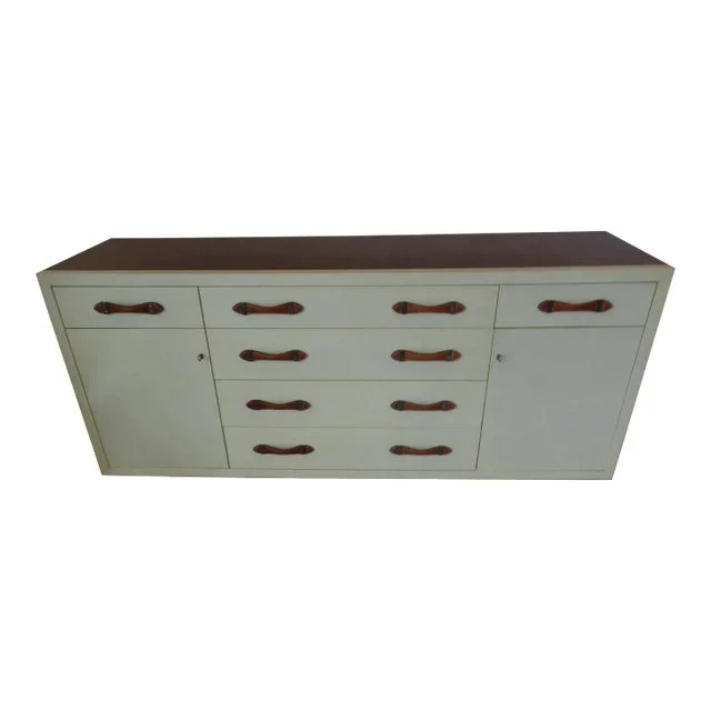 Ralph Lauren Modern Hollywood Mahogany Leather Dresser
