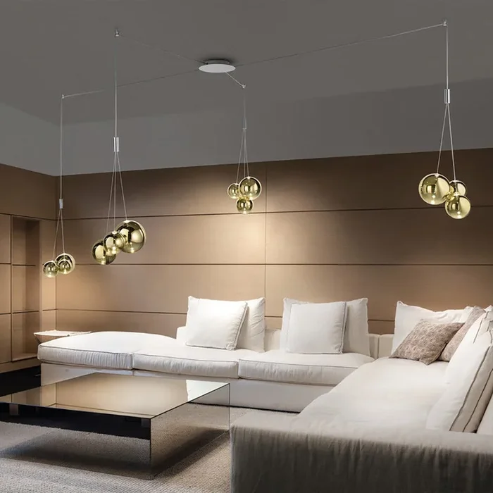 Random 4 Light Multipoint Pendant Light