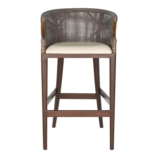 Rattan Brown barstool, Brown