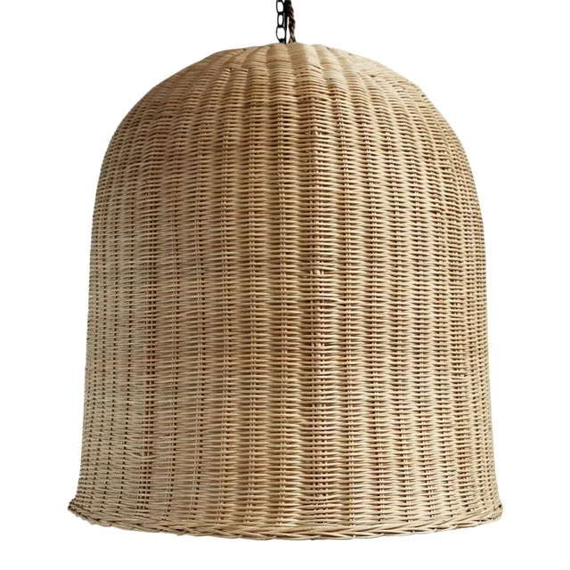 Raw Wicker Dome Lantern XL
