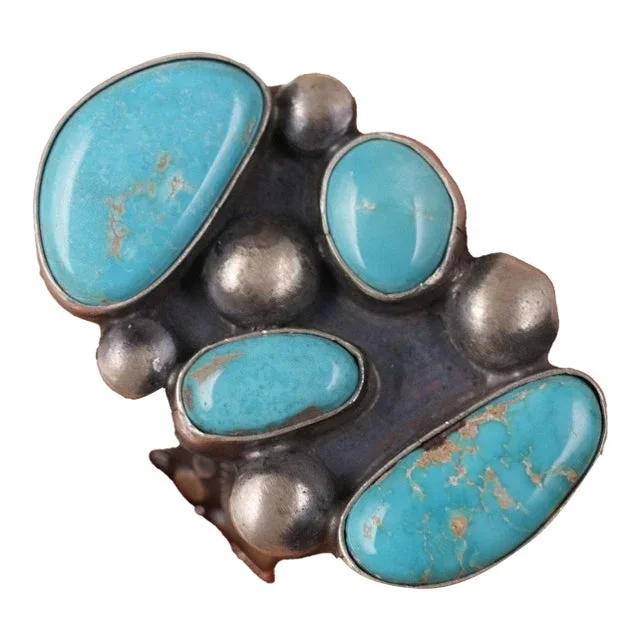 Readda Begay Navajo Sterling Blue Ridge Turquoise Ring