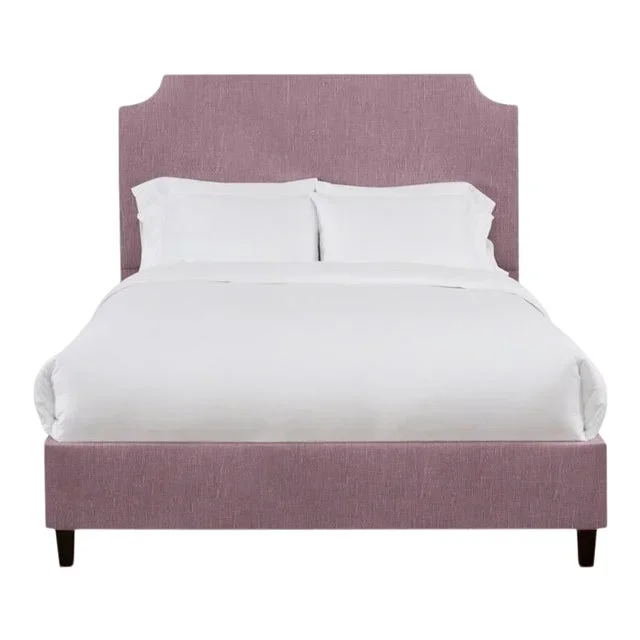Reagan Full/Double Bedframe, Plum Linen