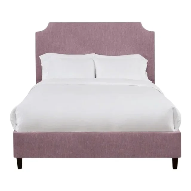 Reagan Queen Bedframe, Plum Linen