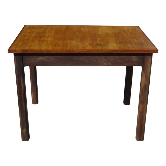 Rectangular Oak and Veneer Worktable, 1960s