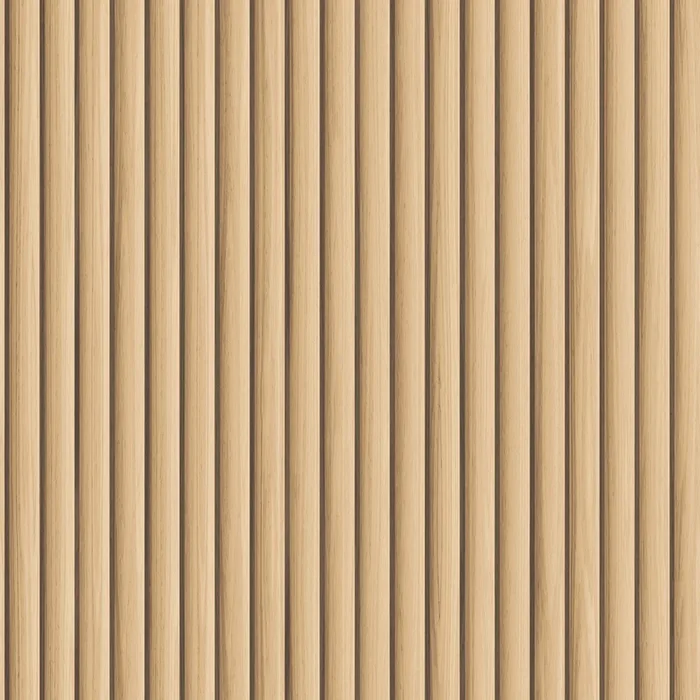 Reeded Wood Removable Wallpaper