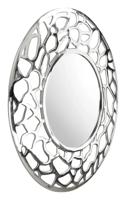 Reef Round Mirror Aluminum
