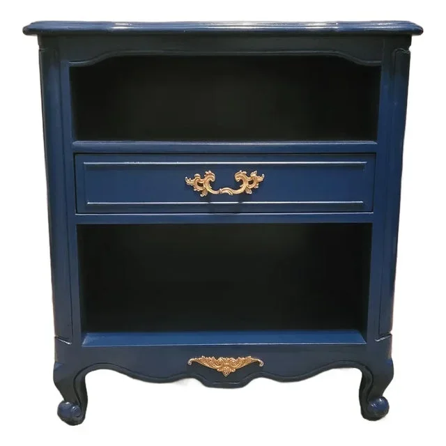 Refinished Midnight Blue Drexel Nightstand