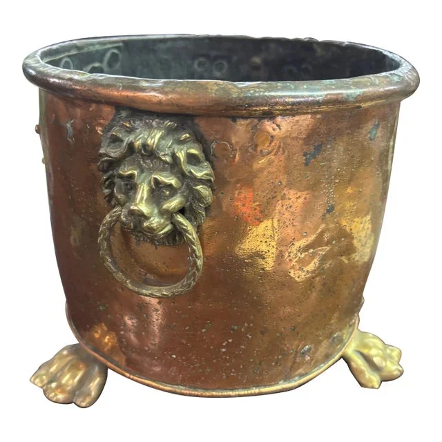 Regency Style Copper and Brass Planter