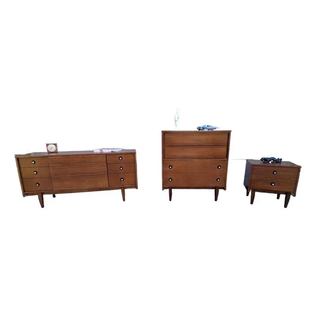 Restored MCM 3-Pc Bedroom Set by Hooker Furniture