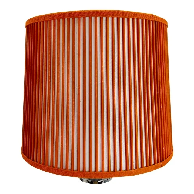 Retro Drum Stick Shade in Solid Orange, 12″