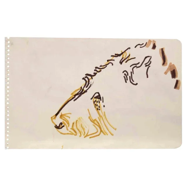 Reynold Arnould, Animal, Ink Drawing, 1970