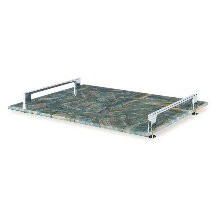 Rio Claro Tray,Large Teal