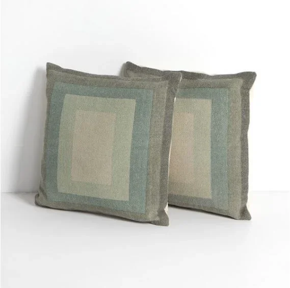 Ripon Ombre Pillow-Green Ombre