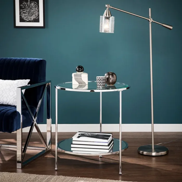 Risa End Table – Glam Style – Chrome